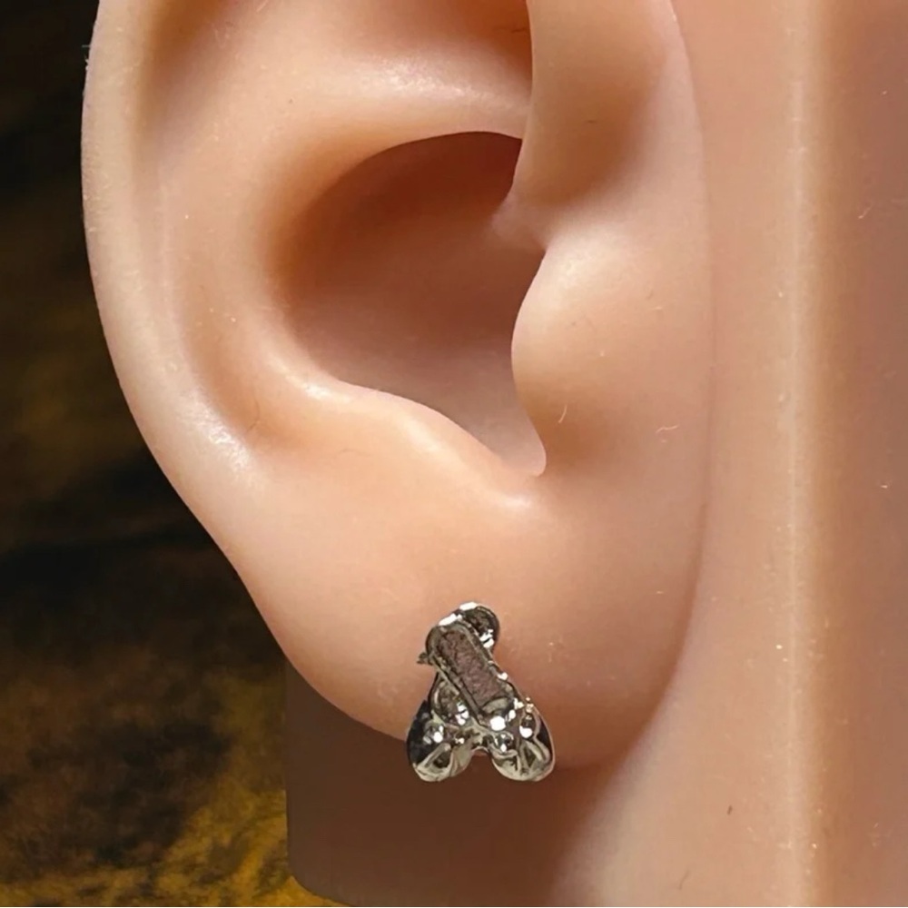 Silver Floral Cluster Stud Earrings - Women Jewelry Earrings